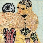 「ともだち」貼り絵　１９３８年　（ｃ）Ｋｉｙｏｓｈｉ　Ｙａｍａｓｈｉｔａ／ＳＴＥＰｅａｓｔ　２０２２