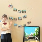 「柳田くに」の声と歌を担当した山下未来さん＝福崎町内（提供写真）