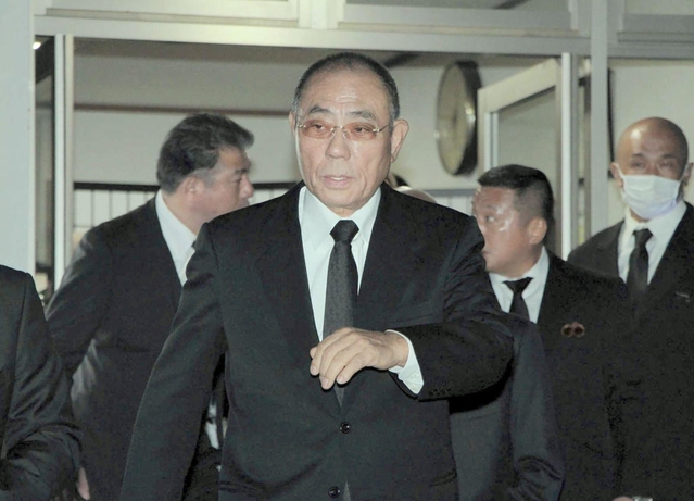 神戸山口組の井上邦雄組長＝２０１９年１１月３０日、尼崎市神田南通４