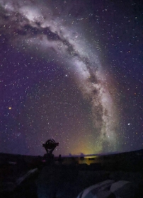 新たな投影機とスクリーンで映し出された天の川。本物の夜空のような輝きを堪能できる