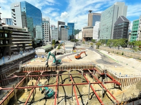 神戸市役所本庁舎２号館の建て替え予定地＝神戸市中央区加納町６