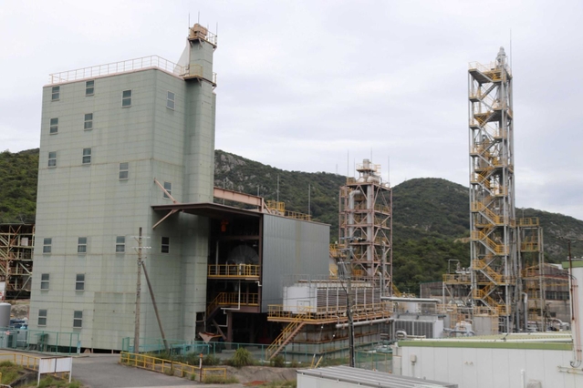 アンモニアの燃焼試験設備がある「開発実証パーク」＝相生市相生