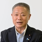 統一地方選を含め、党勢拡大に向けた戦略を語る馬場伸幸・日本維新の会代表＝大阪市中央区島之内１、日本維新の会本部（撮影・中西幸大）