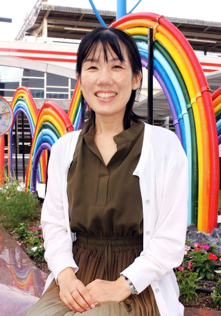 「性教育は人権教育であり、防犯教育でもある」と語る大石真那さん＝明石市大明石町１