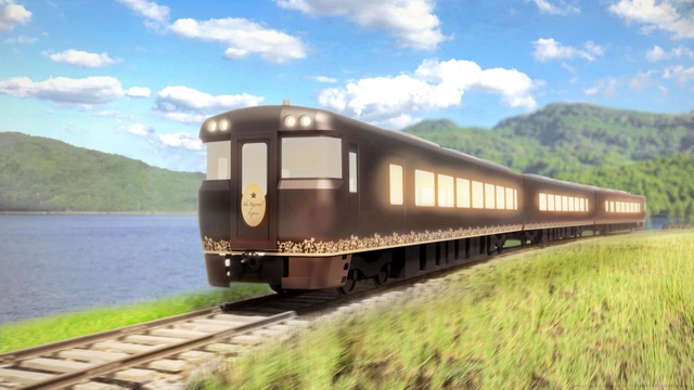 新観光列車の外装のイメージ（ＪＲ西日本提供）