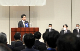 拉致被害者の早期救出を目指して開かれた国民集会＝２３日午後、東京都千代田区