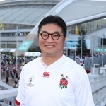 ラグビーＷ杯を観戦に訪れた俳優の松尾諭さん＝２０１９年９月、ノエビアスタジアム神戸