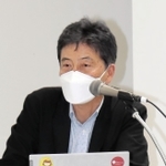 宮城県石巻市立大川小６年だった次女を亡くし、語り部を続ける佐藤敏郎さん＝２３日、神戸市中央区脇浜海岸通１