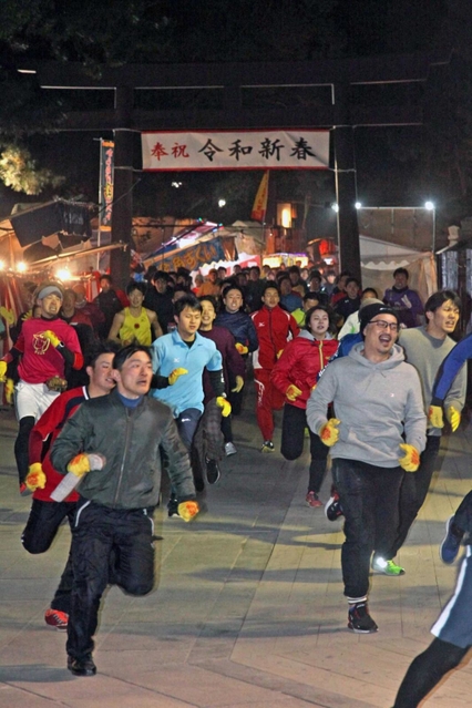 ２０２０年にあった福男選び＝西宮神社