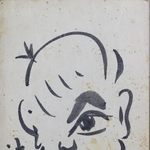 石原裕次郎さんが描いた自身の似顔絵