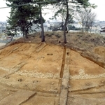 １９９２年に行われた幣塚古墳の発掘調査（明石市提供）