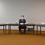 事件記録保存の在り方を議論する最高裁有識者委員会の初会合＝２５日午前、東京都千代田区、最高裁（代表撮影）