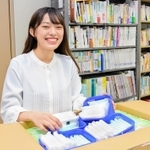 学内のトイレに生理用品を置く取り組みを通じ、「生理の尊厳」について研究する永山みのりさん＝姫路市新在家本町１