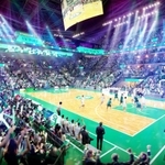 バスケットボールの試合時のイメージ（エヌ・ティ・ティ都市開発提供）