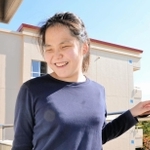 全国盲学校弁論大会で優勝した高等部３年の浅井花音さん＝神戸市立盲学校