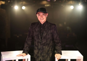 「いよいよつぶれる。毎日思ってました」。そんな苦境を、意地と客の応援で乗り越えてきた片山行茂代表＝大阪市北区西天満４、ライブハウス「ソープ・オペラ・クラシックス梅田」