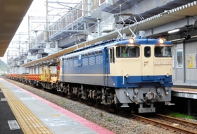 ＡＴＳの設定ミスが判明した機関車「ＥＦ６５」（ＪＲ西日本提供