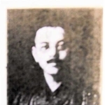 山崎新聞の初代発行兼編集人、山下駿治＝「宍粟郡案内」から（高田さん提供）