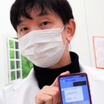 ＡＩを使った新システムについて説明する中村洪一医師＝朝来市多々良木（画像の一部を加工しています）