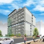２０２４年６月完成、９月開業予定の教育複合ビル「新長田キャンパスプラザ」（仮称）の外観イメージ（兵庫県提供）