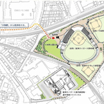 小田南公園の平面図（球団提供）