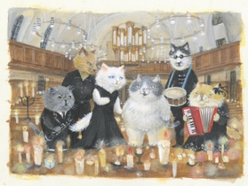 創作童話「かなしきデブ猫ちゃん　マルのはじまりの鐘」の１シーン