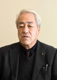 社民党県連代表　梶川美佐男氏