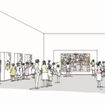 大阪・関西万博で兵庫県内の拠点となる県立美術館の展示イメージ（兵庫県提供）