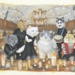 創作童話「かなしきデブ猫ちゃん　マルのはじまりの鐘」の１シーン