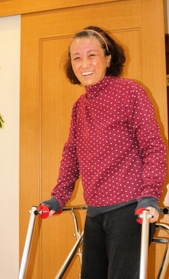 ２０２３年４月、４８歳になった鈴木順子さん＝兵庫県西宮市
