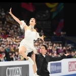 ３月の世界選手権アイスダンスで高橋大輔さんと息の合った演技を見せる村元哉中さん＝さいたま市中央区、さいたまスーパーアリーナ