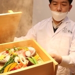但馬地域の食材をふんだんに使ったせいろ蒸し＝山陰湯村温泉湧泉の宿ゆあむ