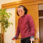 ２０２３年４月、４８歳になった鈴木順子さん＝兵庫県西宮市