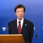 会見した神戸市の久元喜造市長＝神戸市中央区加納町６、神戸市役所