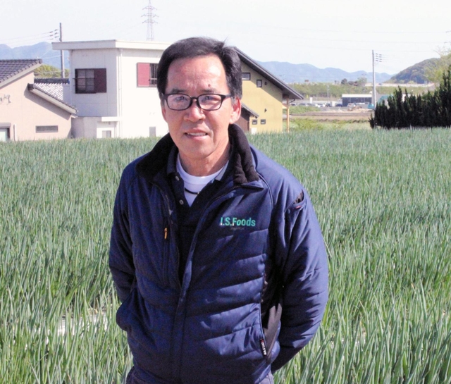 アイ・エス・フーズの酒井恵司会長＝南あわじ市志知北、アイ・エス・フーズイ・エス・フーズ