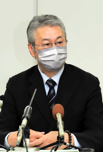 最高裁へ記録廃棄の経緯説明や意見陳述を求める要望書を発送し、会見する亀岡暴走事故の遺族、中江美則さん＝今年３月７日午前、京都市内