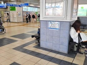 ＪＲ加古川駅のストリートピアノが設置されていた場所＝兵庫県加古川市加古川町篠原町