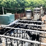 ＬＷＧ認証取得に向けて更新した排水設備（山陽提供）