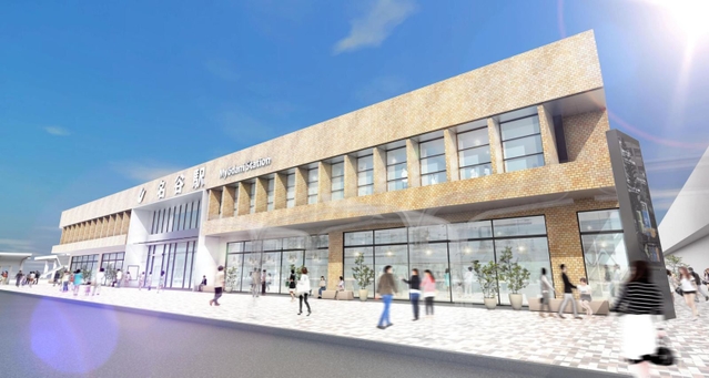名谷駅ビルの改修イメージ（神戸市提供）