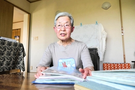 1960年安保闘争での国会突入時の混乱を振り返る赤松彰子さん＝三木市