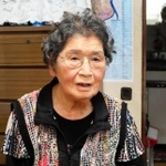 「沖縄戦の悲劇は二度と繰り返さないで」。戦後７８年の歩みを語る淀川トシ子さん＝尼崎市長洲中通３