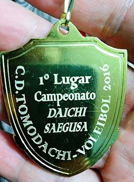 チリで開催された三枝大地選手権のメダル（三枝さん提供）