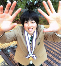 バレーボール女子のＵ１８世界選手権でセッターとして活躍した氷上高の近藤なつみ