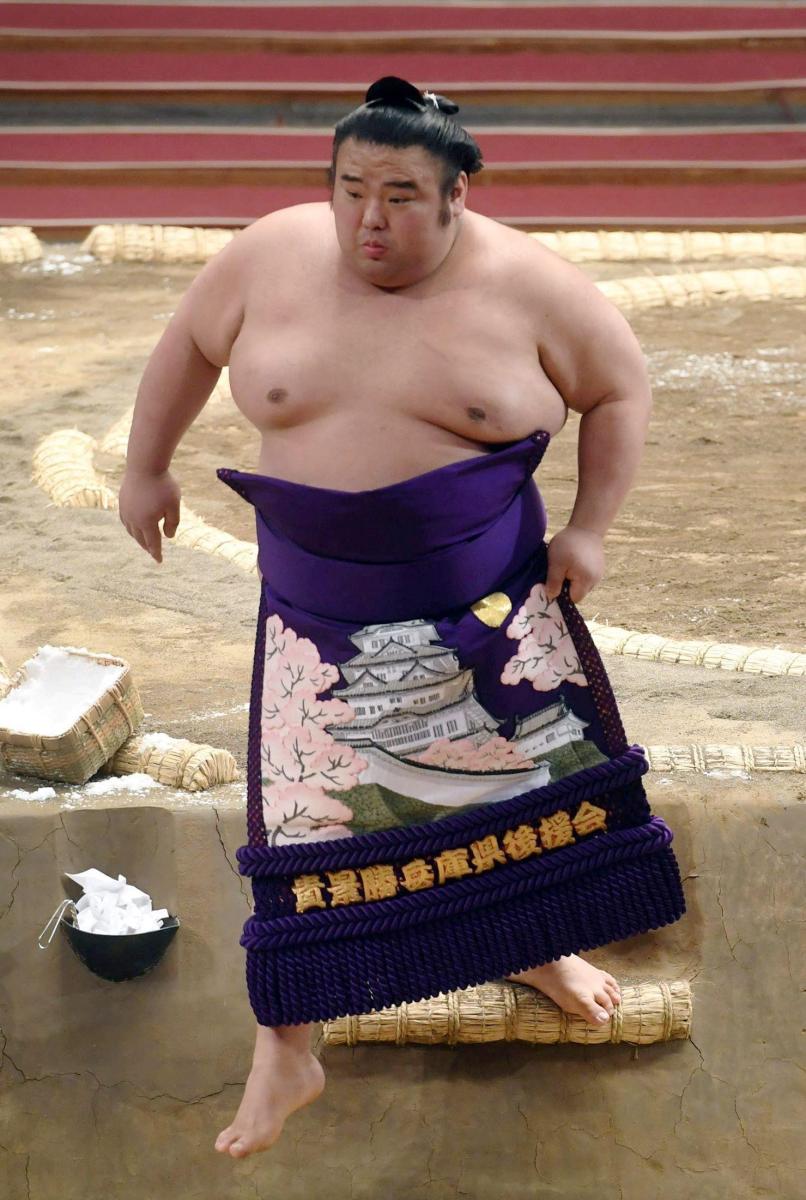 智ノ花 手形入り 力士 相撲 新到着 相撲