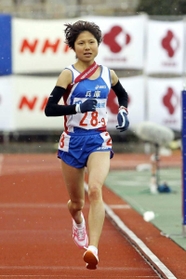 現役時代の脇田茜さん＝２０１１年１月、京都市西京極陸上競技場