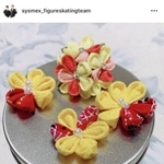 坂本花織がおうち時間で取り組んでいるという「つまみ細工（シスメックス公式インスタグラムから）