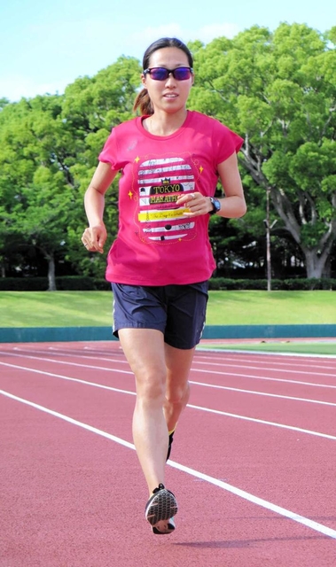 ノーリツを退社、岩谷産業に移籍した陸上の中野円花。新天地での活躍を誓う＝明石市、明石公園陸上競技場きしろスタジアム