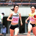 兵庫陸上競技選手権女子８００メートル　２分４秒６６の兵庫新記録で優勝した田中希実（２０２０年７月撮影）