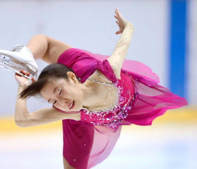 フィギュア成年女子　ＳＰで５位の兵庫・三原舞依（代表撮影）