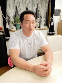 初優勝したラグビーの全国大学選手権を振り返る天理大の松岡大和主将＝神戸市北区